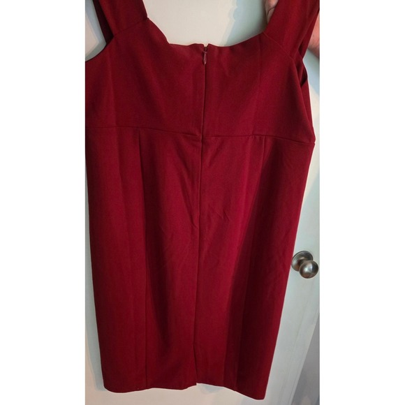 Torrid Dark Red (Wine) Bodycon Dress Knot Front Cocktail‎ Party Size 2x NWT $75 - Picture 2 of 6
